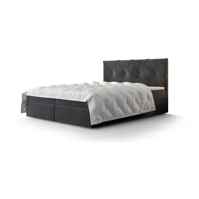 Atlea Boxspring ágy matraccal 160x200 (Bonell) sötétszürke