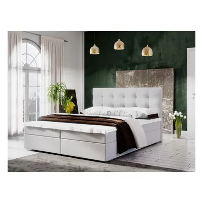 Fado II Boxspring ágy matraccal 140x200 (Bonell) fehér