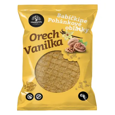 Happylife Grandma's Buckwheat Wafers 60 g alma-fahéj