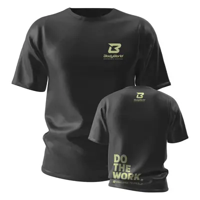 BodyWorld Men's T-shirt Do The Work fekete L