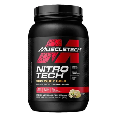 MuscleTech Nitro-Tech 100% Whey Gold 908 g francia vaníliakrém