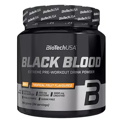 BioTech USA Black Blood NOX+ 340 g trópusi gyümölcsök