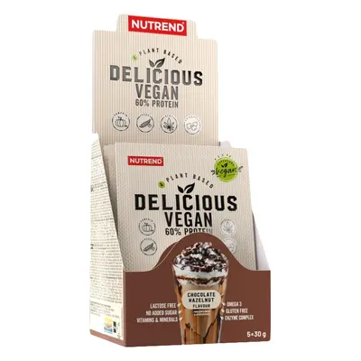 Nutrend Delicious Vegan Protein 5 x 30 g csokoládé-mogyoró