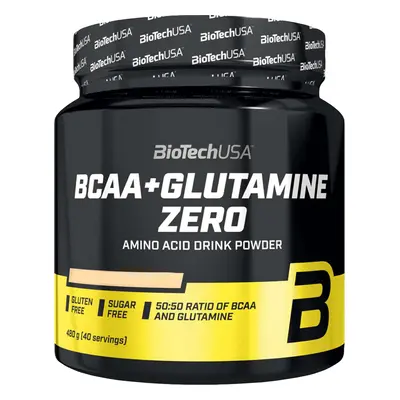 BioTech USA BCAA + Glutamine Zero 480 g narancs