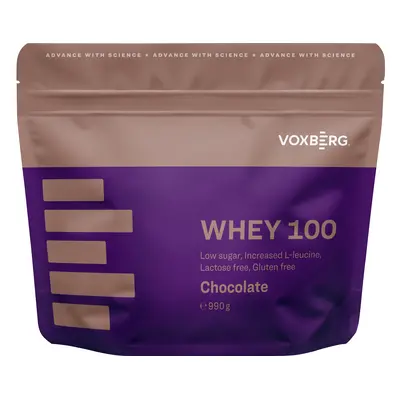 Voxberg Whey 100 990 g fehér csokoládé-málna