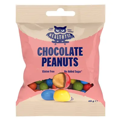 HealthyCo Chocolate Peanuts 40 g földimogyoró csokoládéban