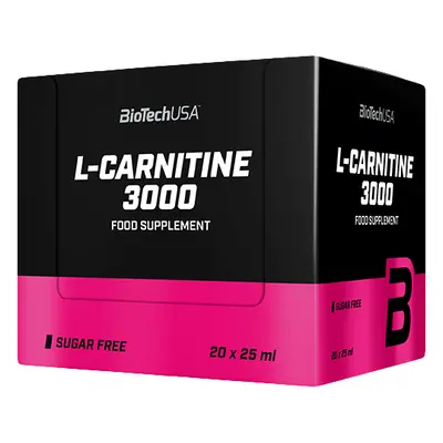 BioTech USA L-Carnitine Ampoule 3000 mg 20 x 25 ml citrom