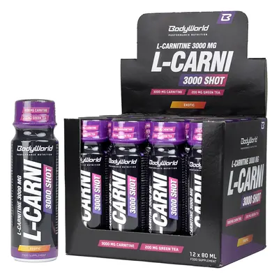 BodyWorld L-Carnitine 3000 Shot 12 x 80 ml eper