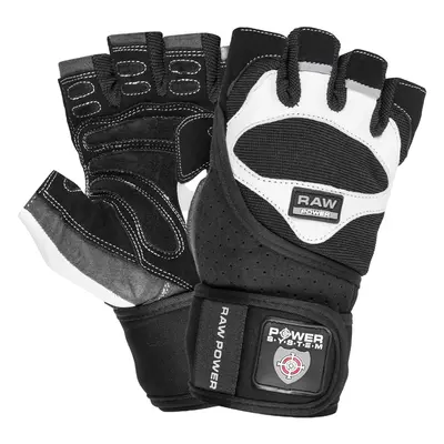 Power System Wrist Wrap Gloves Raw Power PS 2850 1 pár - fekete-fehér M