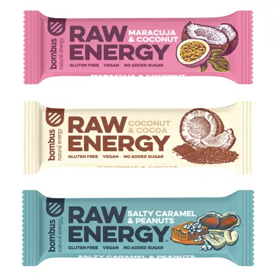 Bombus Raw Energy 3 x 50 g ízek keveréke