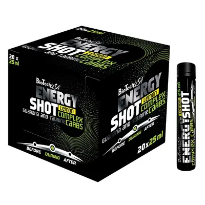 BioTech USA Energy Shot 20 x 25 ml citrom