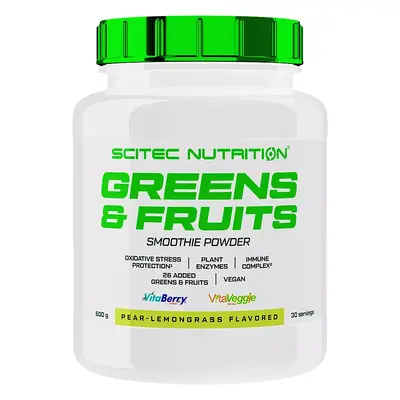 Scitec Nutrition Greens & Fruits 600 g körte-citromfű