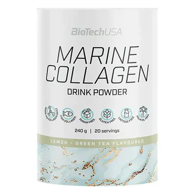 BioTech USA Marine Collagen 240 g citrom-zöld tea