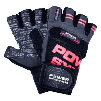 Power System Wrist Wrap Gloves Power Grip PS 2800 1 pár - piros XL