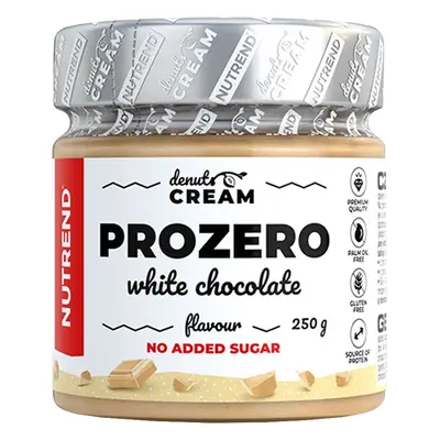 Nutrend DeNuts Cream Prozero with white chocolate 250 g fehér csokoládé