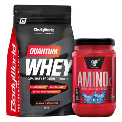 BodyWorld Quantum Whey Protein 2270 g kókusz + BSN AMINO X™ 435 g