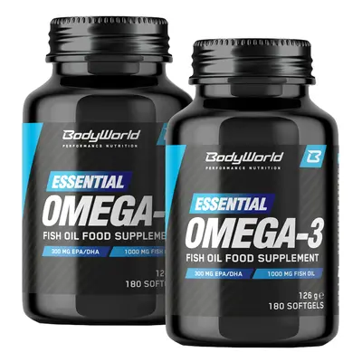 2x BodyWorld Essential Omega-3 1000 mg 90 kapszula