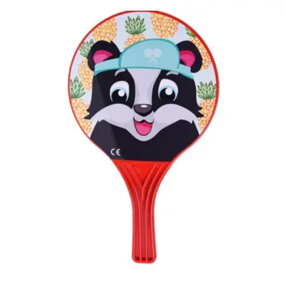 Raccoon Pingpongütő, 3 darabos, 23x38 cm, polipropilén, piros