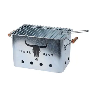 Grill King téglalap alakú grill, 20 x 20 x 32 cm, fém, ezüst