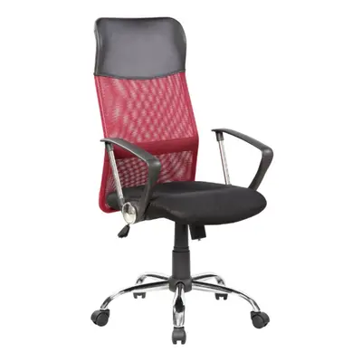 Ergonomikus irodai szék Bedora Lotte, Mesh, fekete / piros