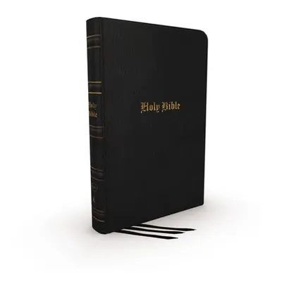 "Kjv, Thinline Bible, Large Print, Genuine Leather, Black, Red Letter, Comfort Print: Holy Bible