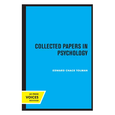 "Collected Papers in Psychology" - "" ("Tolman Edward Chace")