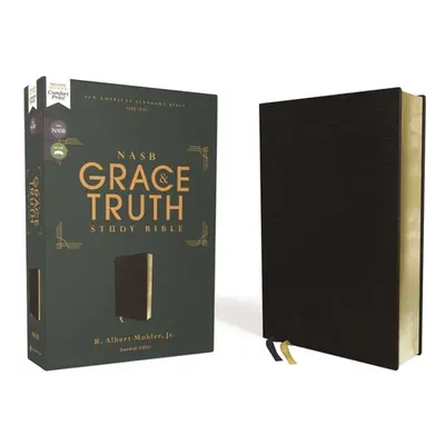 "Nasb, the Grace and Truth Study Bible, European Bonded Leather, Black, Red Letter, 1995 Text, C