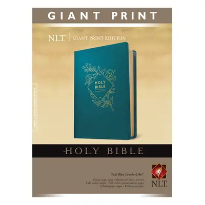 "Holy Bible, Giant Print NLT (Red Letter, Leatherlike, Teal Blue)" - "" ("Tyndale")