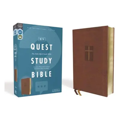 "Niv, Quest Study Bible, Leathersoft, Brown, Comfort Print: The Only Q and A Study Bible" - "" (