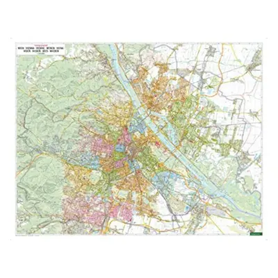 "Magnetic marking board: Vienna 1:20,000, colored districts" - "" ("")