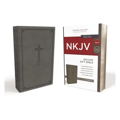 "NKJV, Deluxe Gift Bible, Imitation Leather, Gray, Red Letter Edition" - "" ("Thomas Nelson")