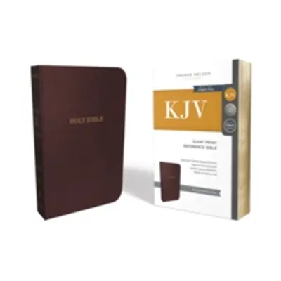 "KJV, Reference Bible, Giant Print, Bonded Leather, Burgundy, Red Letter Edition" - "" ("Thomas 