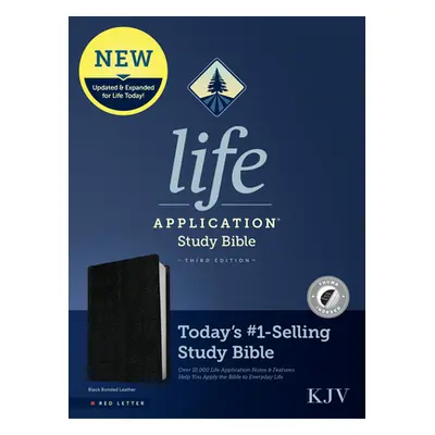 "KJV Life Application Study Bible, Third Edition (Red Letter, Bonded Leather, Black, Indexed)" -