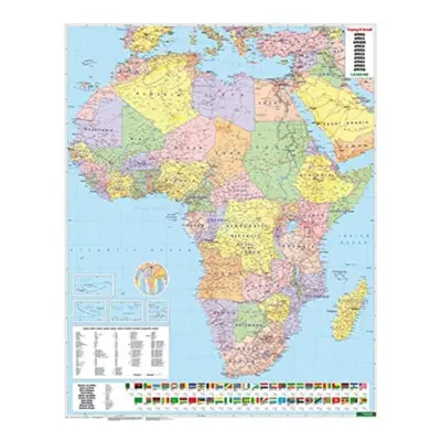 "Wall Map Magnetic Marker Board: Africa Political 1:8,000,000" - "" ("")