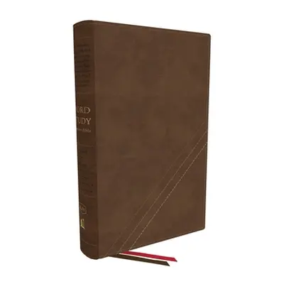 "Kjv, Word Study Reference Bible, Leathersoft, Brown, Red Letter, Thumb Indexed, Comfort Print: 