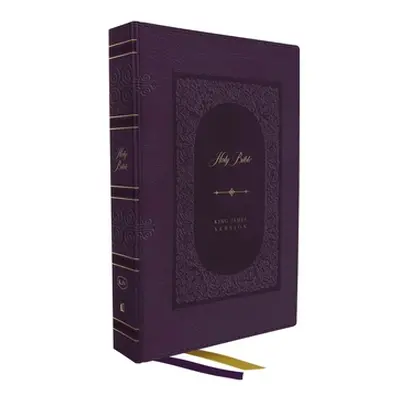 "KJV Bible, Giant Print Thinline Bible, Vintage Series, Leathersoft, Purple, Red Letter, Comfort