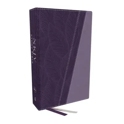 "NKJV Study Bible, Leathersoft, Purple, Full-Color, Thumb Indexed, Comfort Print: The Complete R