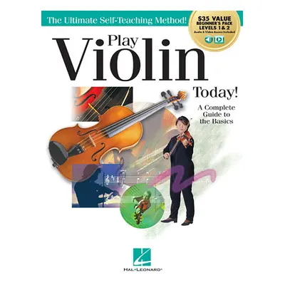 "Play Violin Today! Beginner's Pack: Method Books for Levels 1 & 2 Plus Online Audio & Video Acc