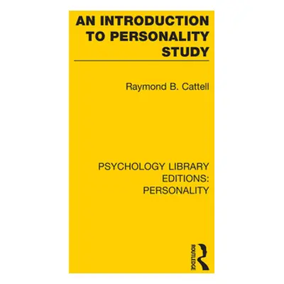 "An Introduction to Personality Study" - "" ("Cattell Raymond B.")