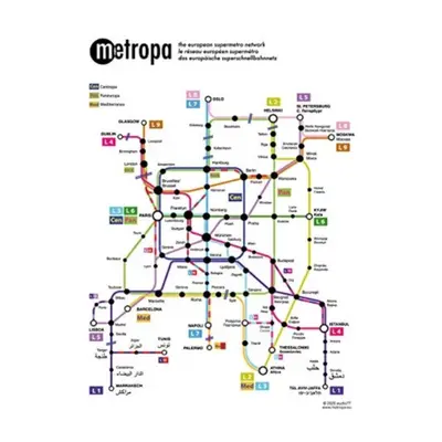 "Metropa - The European high-speed train network, poster, large format" - "" ("")