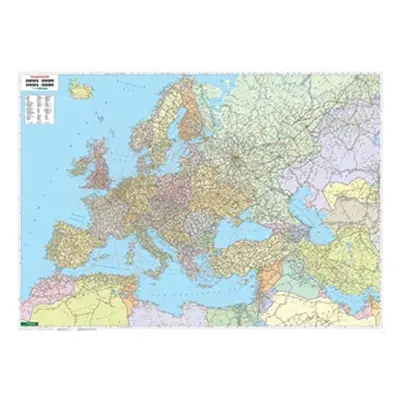 "Wall Map Marker Board: Europe - Middle East - Central Asia Political 1:5,500,000" - "" ("")