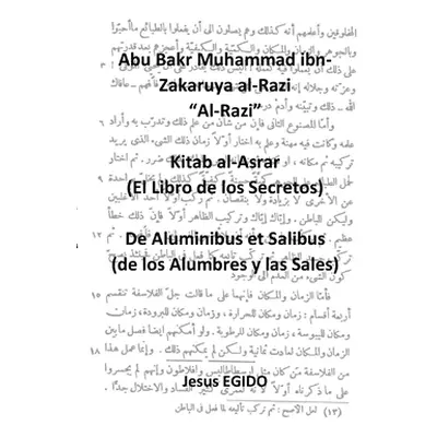 "Kitab al-Asrar (El Libro de los Secretos), De Aluminibus et Salibus (de los Alumbres y las Sale