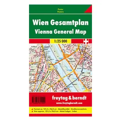 "Vienna Map Provided with Metal Ledges/Tube 1:25 000" - "" ("")