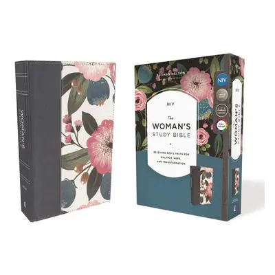 "NIV, the Woman's Study Bible, Cloth Over Board, Blue Floral, Full-Color: Receiving God's Truth 