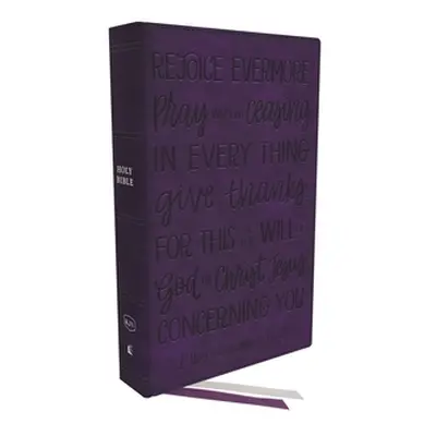 "KJV Large Print Bible W/ 53,000 Cross References, Purple Leathersoft with Thumb Index Red Lette