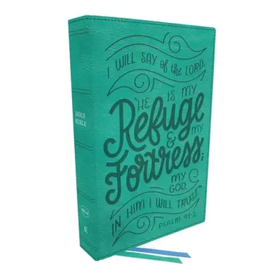 "Nkjv, Thinline Youth Edition Bible, Verse Art Cover Collection, Leathersoft, Teal, Red Letter, 