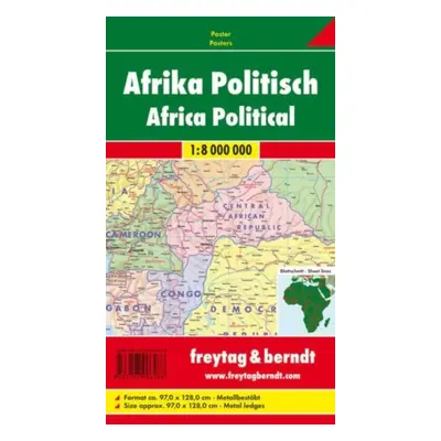 "Africa Map Provided with Metal Ledges/Tube 1:8 000 000" - "" ("")