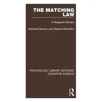 "The Matching Law: A Research Review" - "" ("Davison Michael")