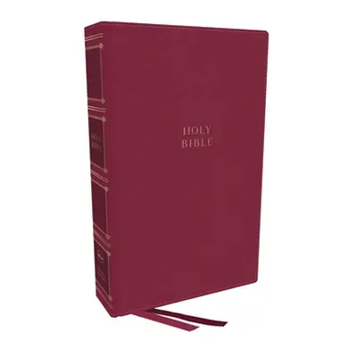 "Nkjv, Compact Center-Column Reference Bible, Leathersoft, Dark Rose, Red Letter, Comfort Print"