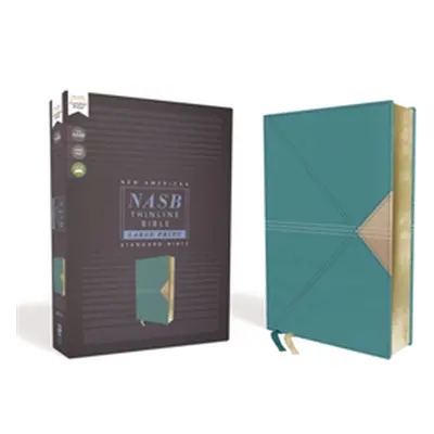 "Nasb, Thinline Bible, Large Print, Leathersoft, Teal, Red Letter Edition, 1995 Text, Comfort Pr